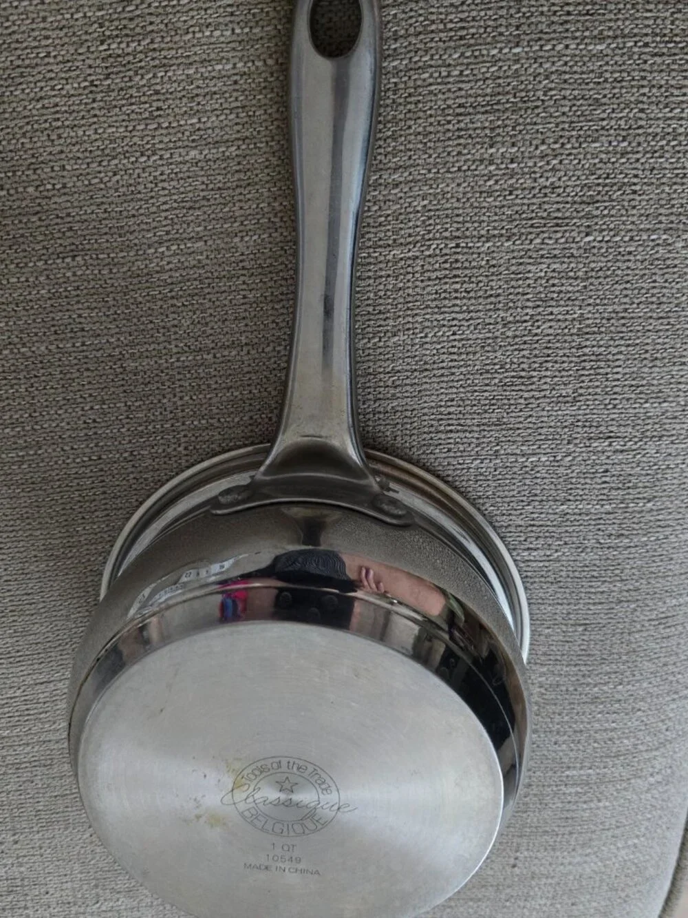 Belgique Gourmet Tools Of The Trade 3 Stock Pot lot Copper Bottom EUC see pics